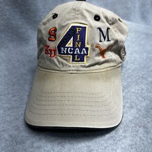 Vintage 2003 NCAA Final Four New Orleans Yellow Hat Cap Basketball SU Texas KU